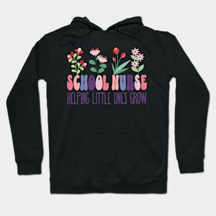 School Nurse Flower Garden Hoodie